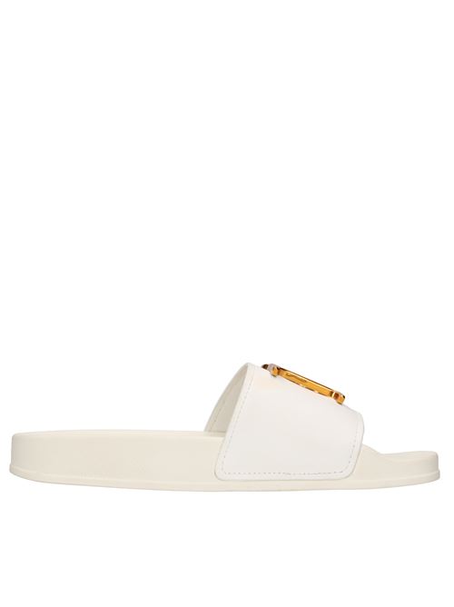Mules in gomma e pelle DSQUARED2 | SLW0020 17205015 M2331BIANCO